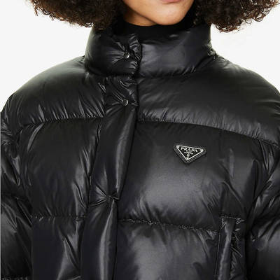 black puffer jacket branded