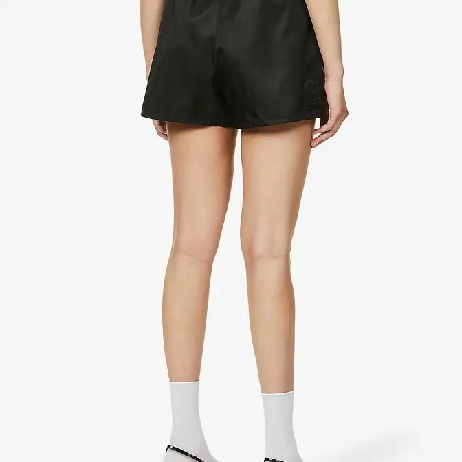 Re-nylon high-rise shorts in black - Prada