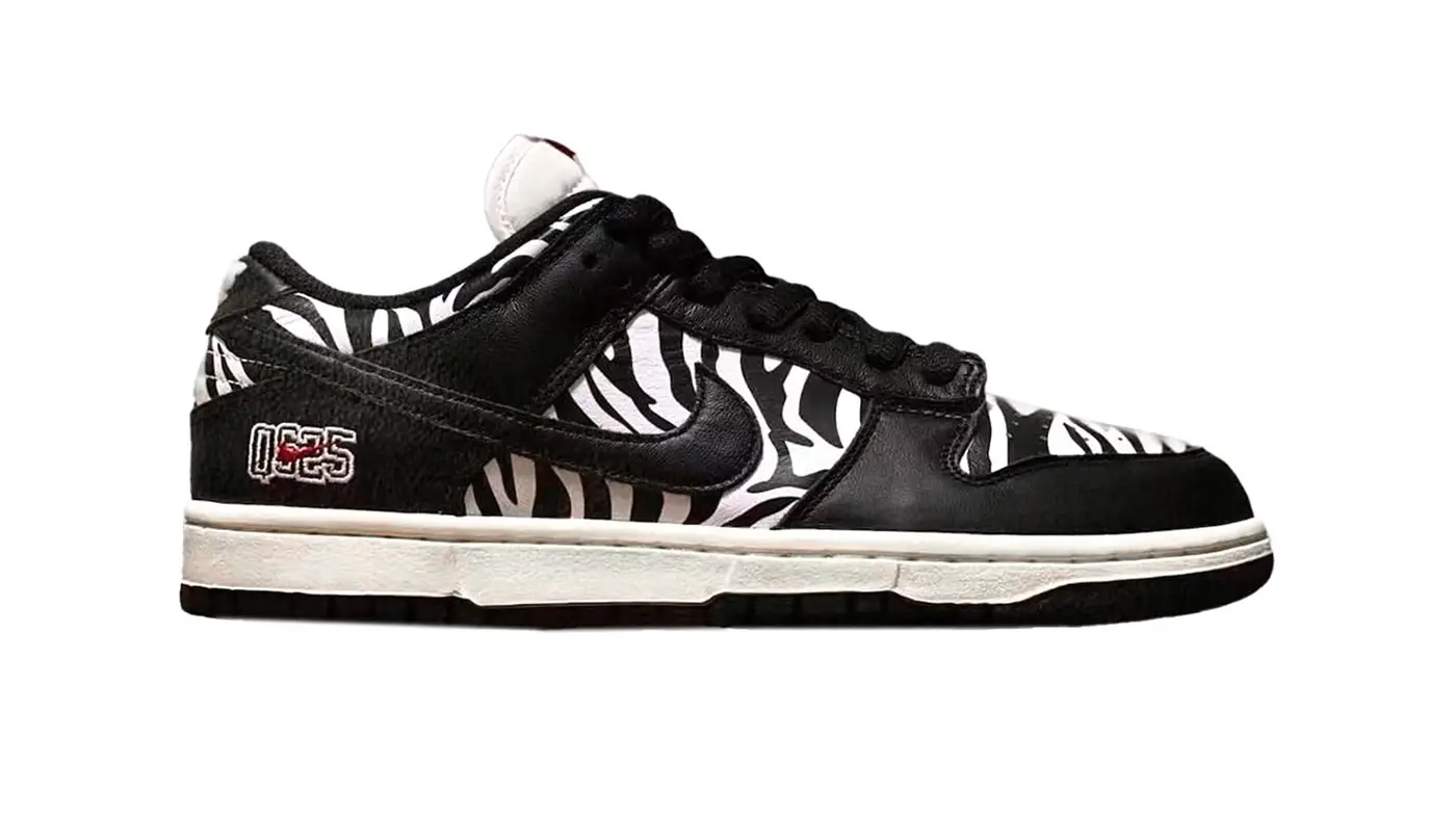 Head To The Woodlands In The Quartersnacks X Nike SB Dunk Low "Zebra ...