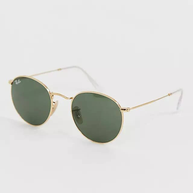 Ray-Ban Round Metal Sunglasses Gold