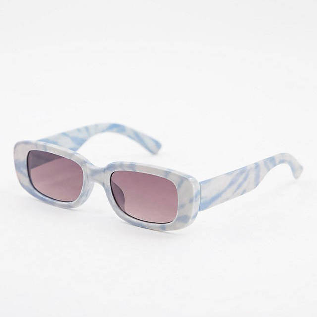 Skinnydip Rectangle Sunglasses Lilac Tie Dye