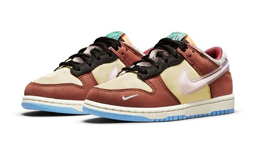 Social Status × Nike Dunk Low GS Brown Side