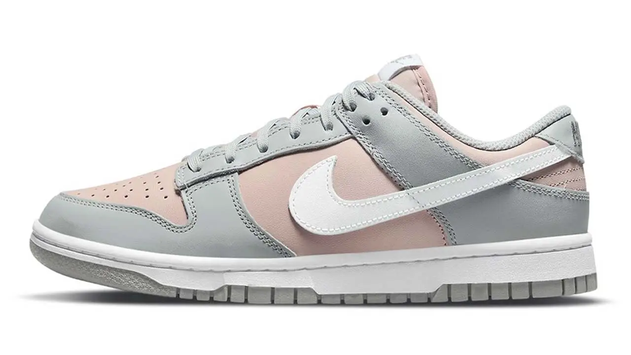 This Nike Dunk Low Features Mini Swoosh Details And A Wolf Grey Color Scheme