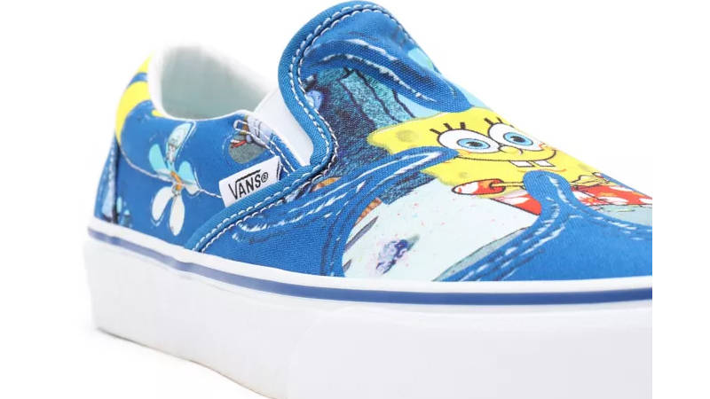 SpongeBob x Vans Classic Slip-On alohaBob Closeup