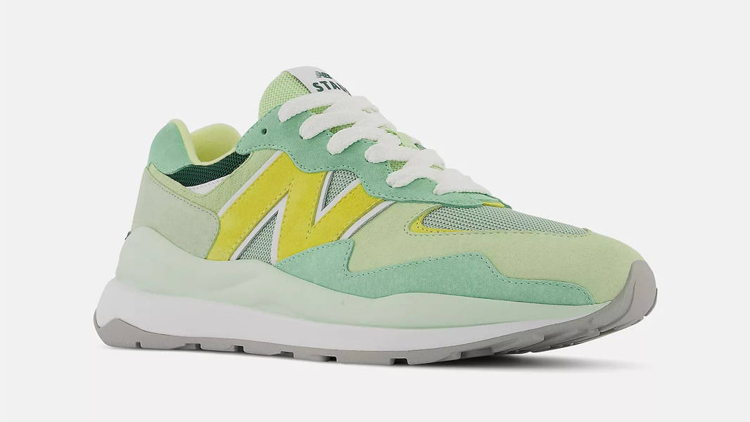 STAUD x New Balance 5740 Green Yellow Front