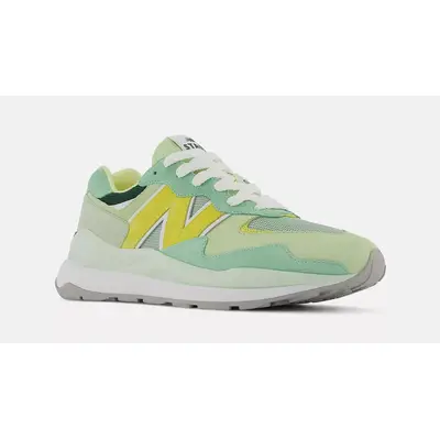 new balance mens 57 40 shoes Green Yellow Front