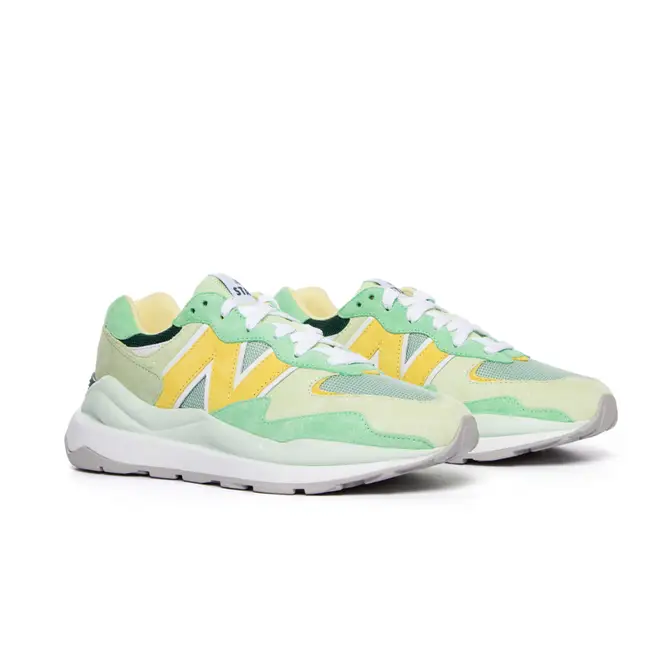 new balance mens 57 40 shoes Green Yellow Front