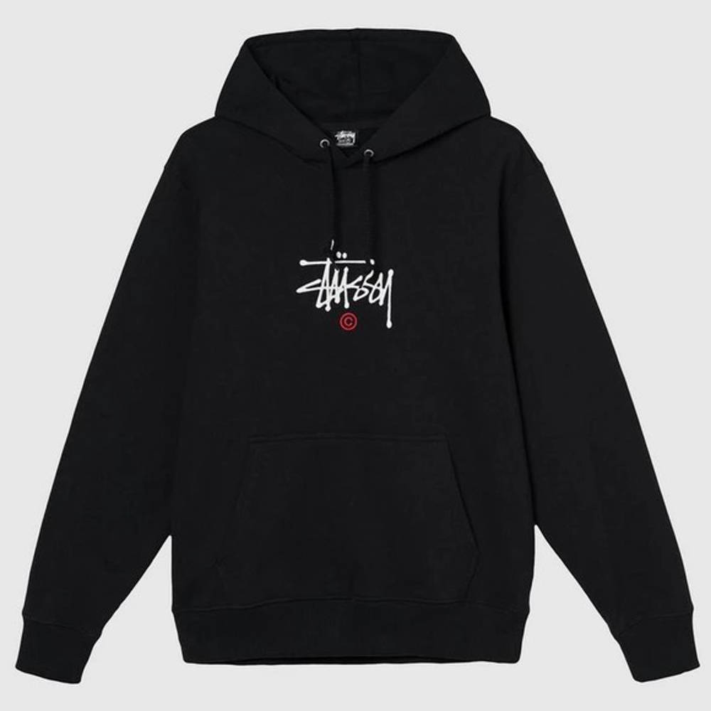 Stussy Copyright Applique Hoodie - Black | The Sole Supplier