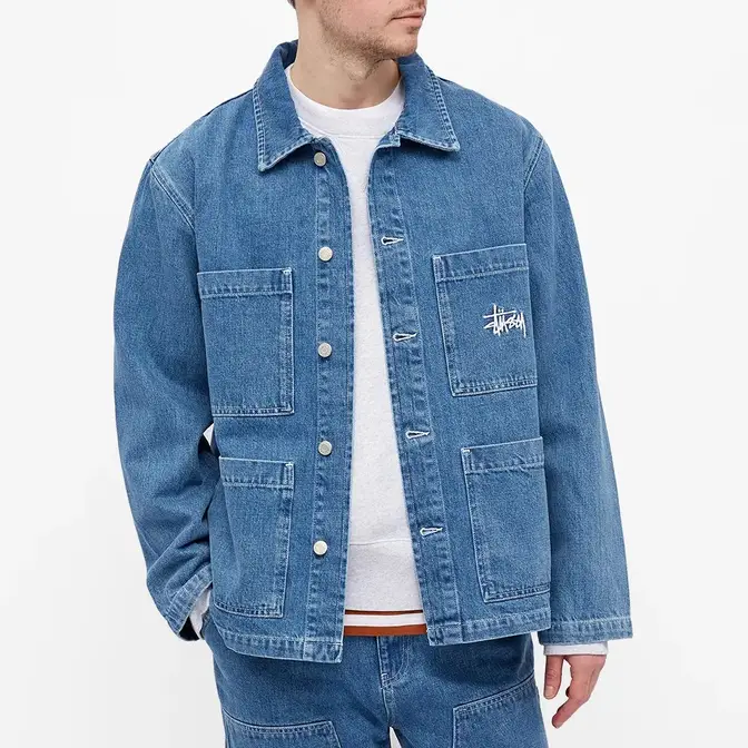 Stussy Denim Chore Jacket | Where To Buy | 115570-BLUE | The Sole