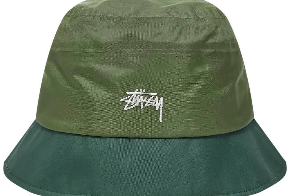 Stussy Outdoor Panel Bucket Hat - Olive 