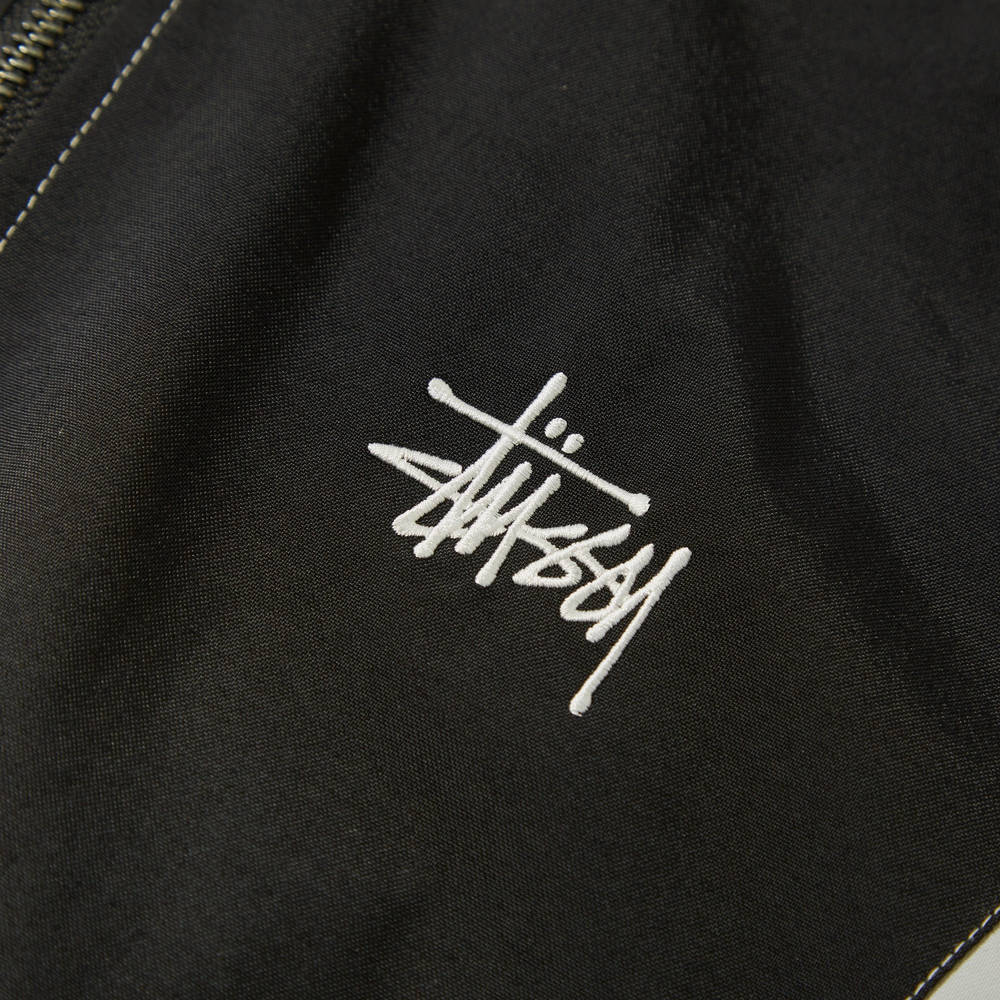 Stussy Panel Track Jacket - Black | The Sole Supplier