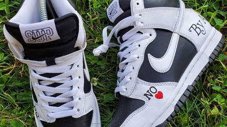 Get Up Close With the Supreme x Nike SB Dunk High "By Any Means" Get Up Close With the Supreme x Nike SB Dunk High "By Any Means"