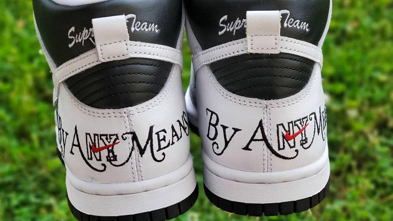 Supreme x Nike SB Dunk High "By Any Means"