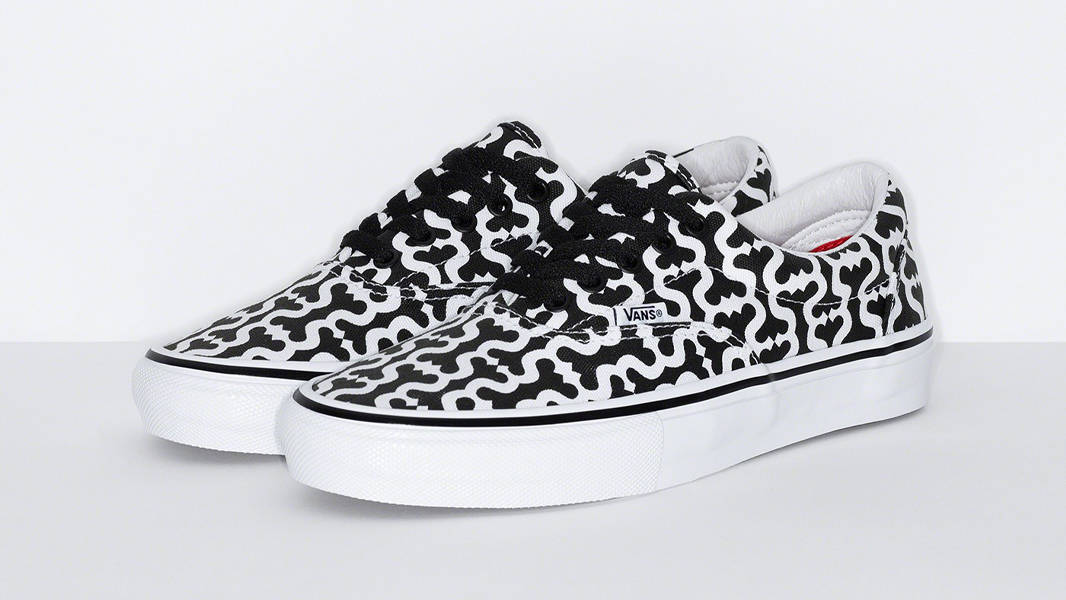 Supreme x Vans Skate Era Black Front