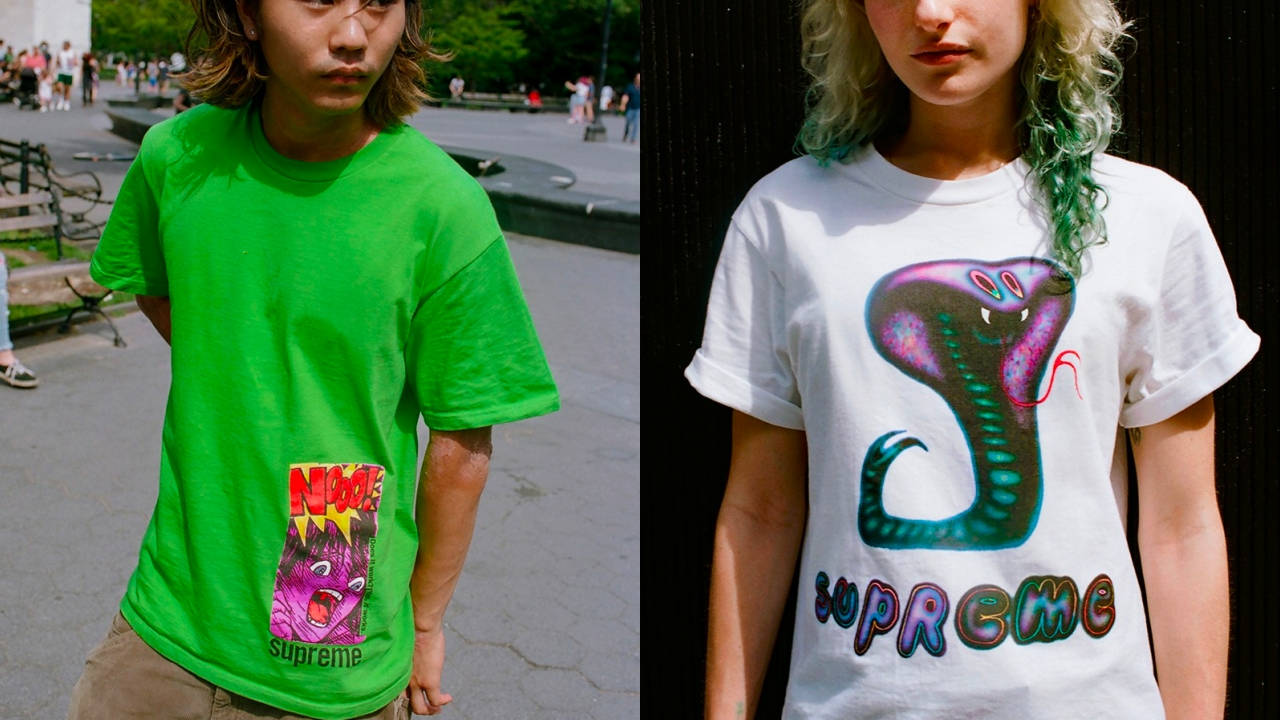 Supreme Summer 2021 Tees Release Contains the KAWS Chalk Box Logo