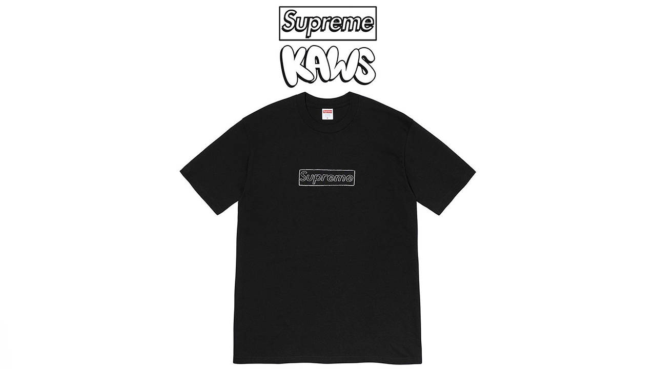 Supreme x KAWS Chalk Box Logo Tee Rumoured to Be Dropping This Week