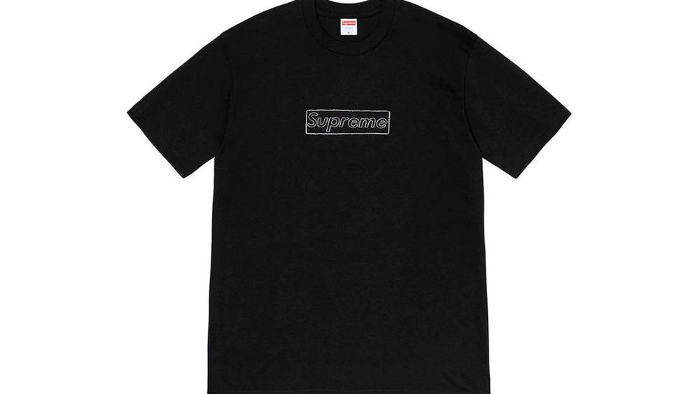 Image via @supreme_leaks_news Supreme x KAWS Chalk Box Logo Tee Rumoured to Be Dropping This Week