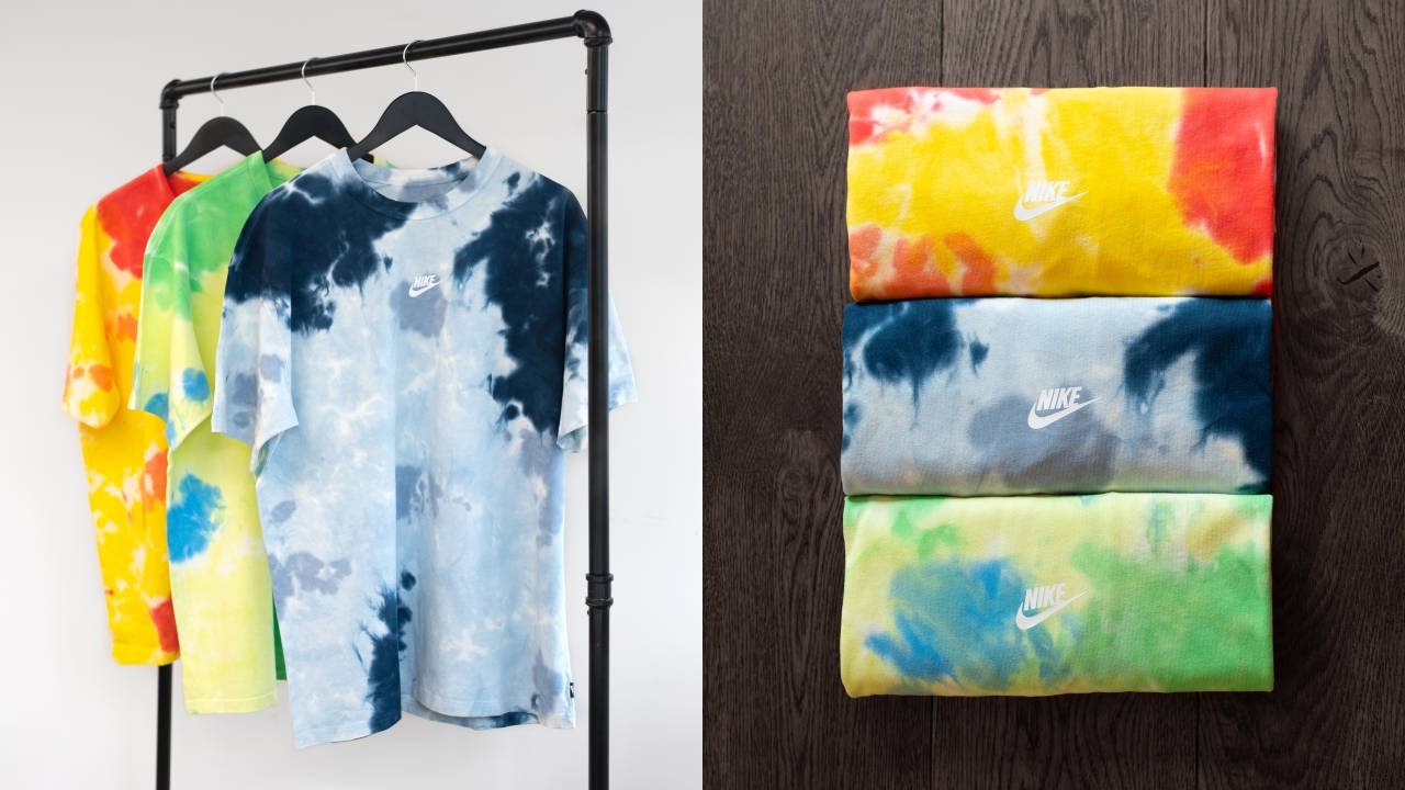 Add Some Colour Back Into Your Fits With These Nike Premium Essentials Tie Dye T-shirts