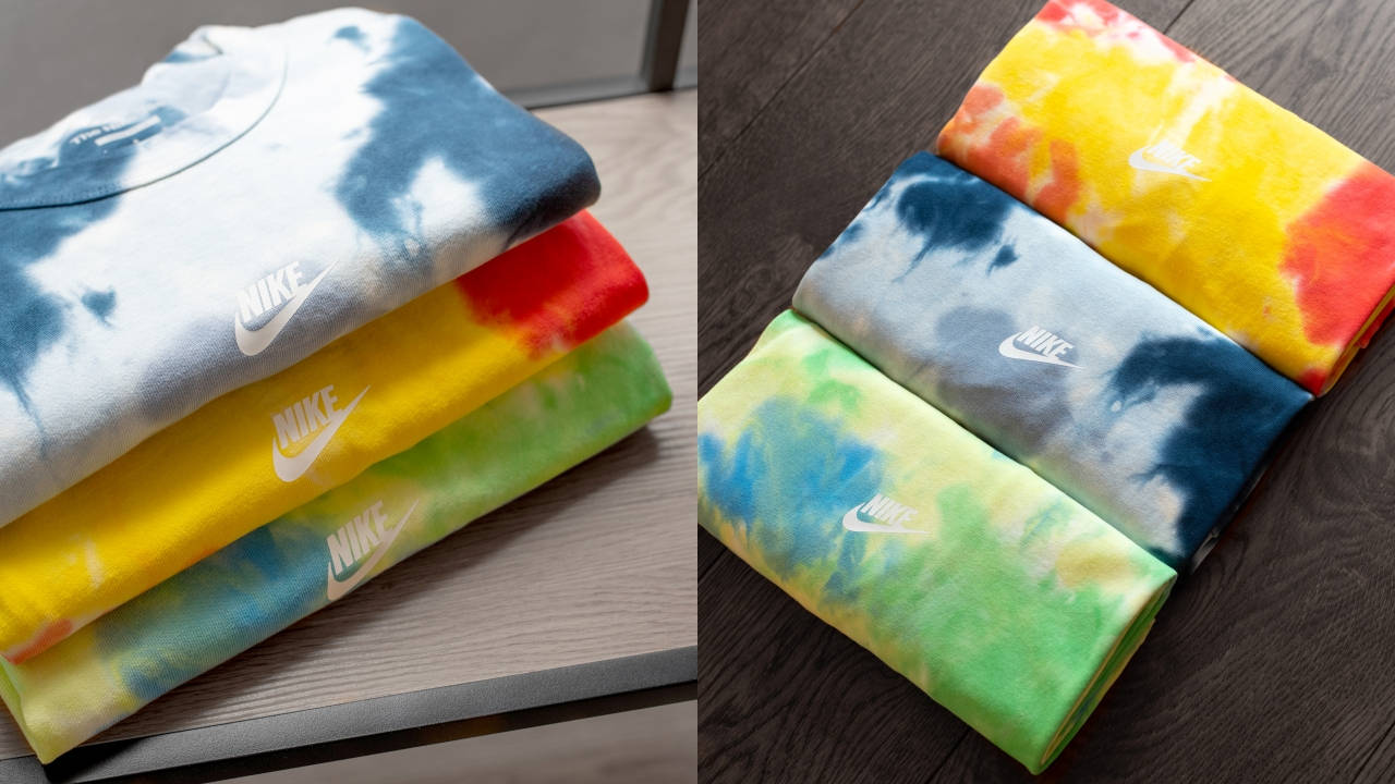 Add Some Colour Back Into Your Fits With These Nike Premium Essentials Tie Dye T-shirts
