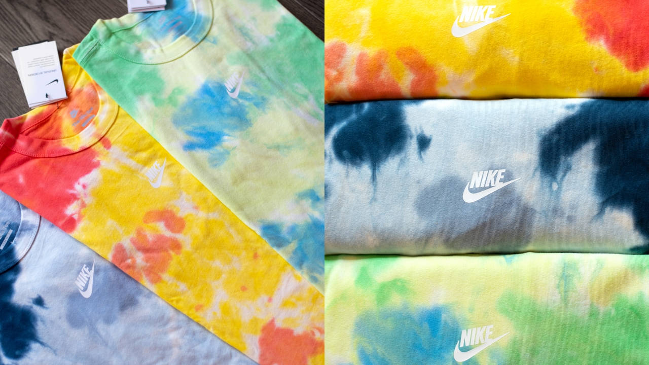 Add Some Colour Back Into Your Fits With These Nike Premium Essentials Tie Dye T-shirts