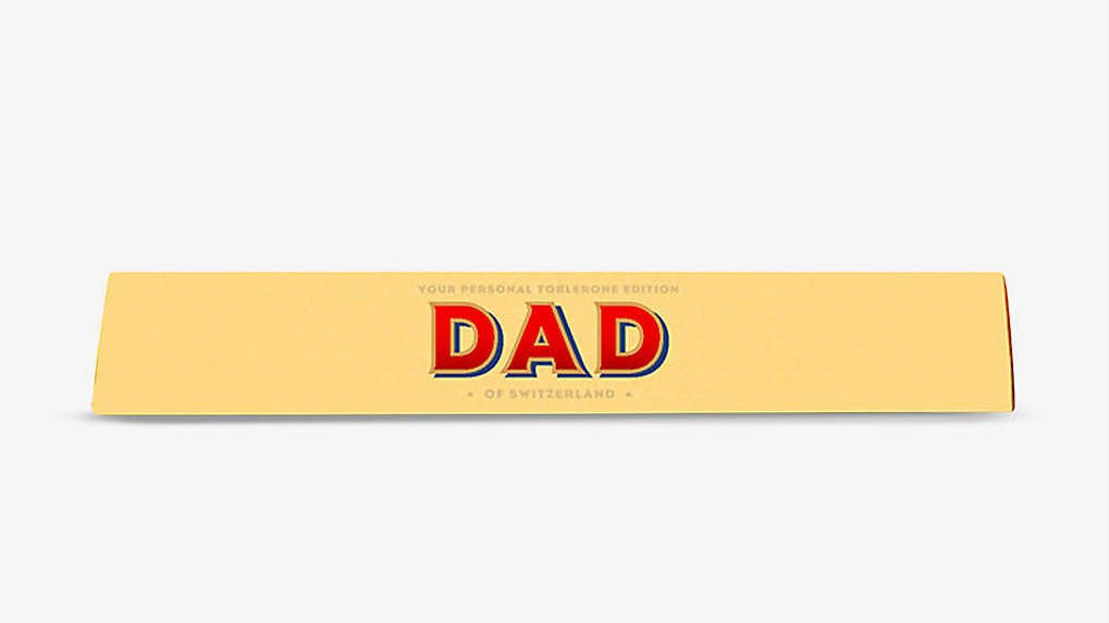 Toblerone Dad Milk Chocolate And Nougat Bar 100g