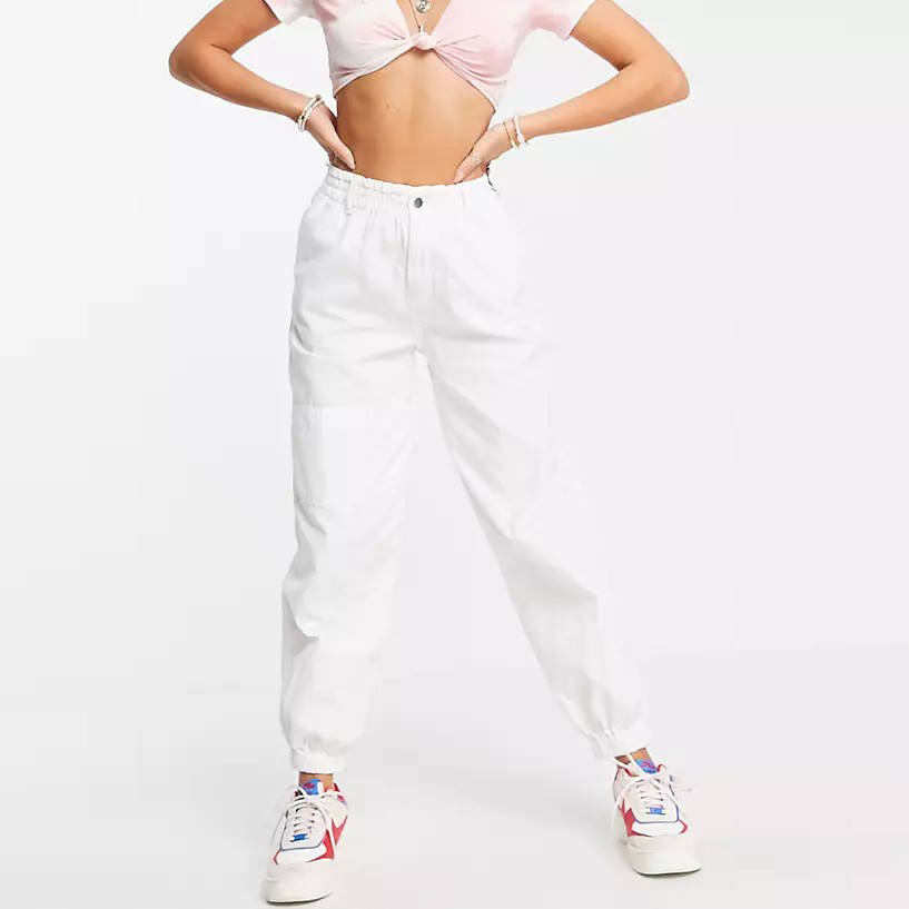 Topshop Utility Cuffed Trouser