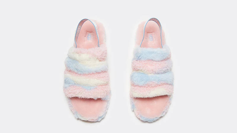 Ugg Fluff Yeah Slide Pink Blue
