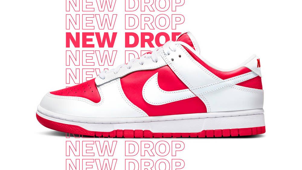 Image via Nike Nike Dunk Low "University Red"