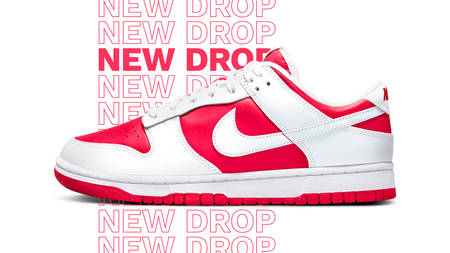 The Nike Dunk Low "University Red" Inverts an OG Colourway The Nike Dunk Low "University Red" Inverts an OG Colourway