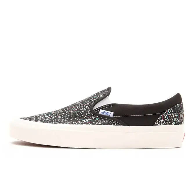 Vans anaheim slip on on sale black