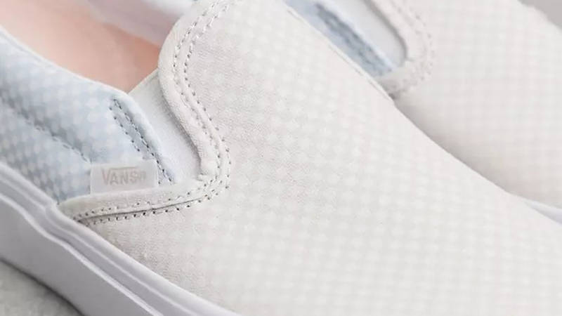 Vans Classic Slip-On Checkerboard White Pastel