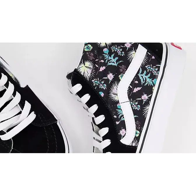 Floral high best sale top vans