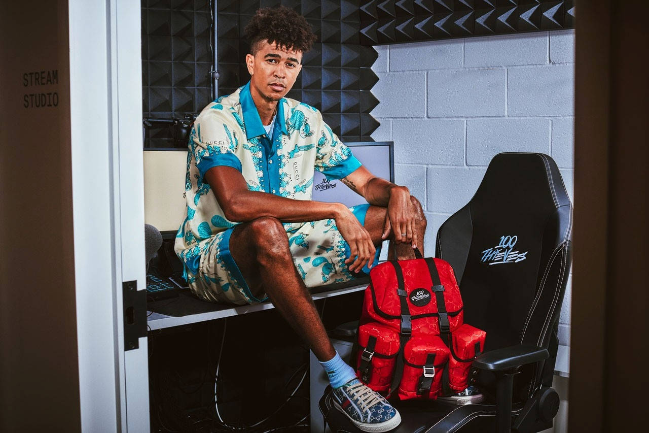 Gear Up for the Great Outdoors With This Gaming Inspired Gucci x 100 Thieves Collab Backpack
