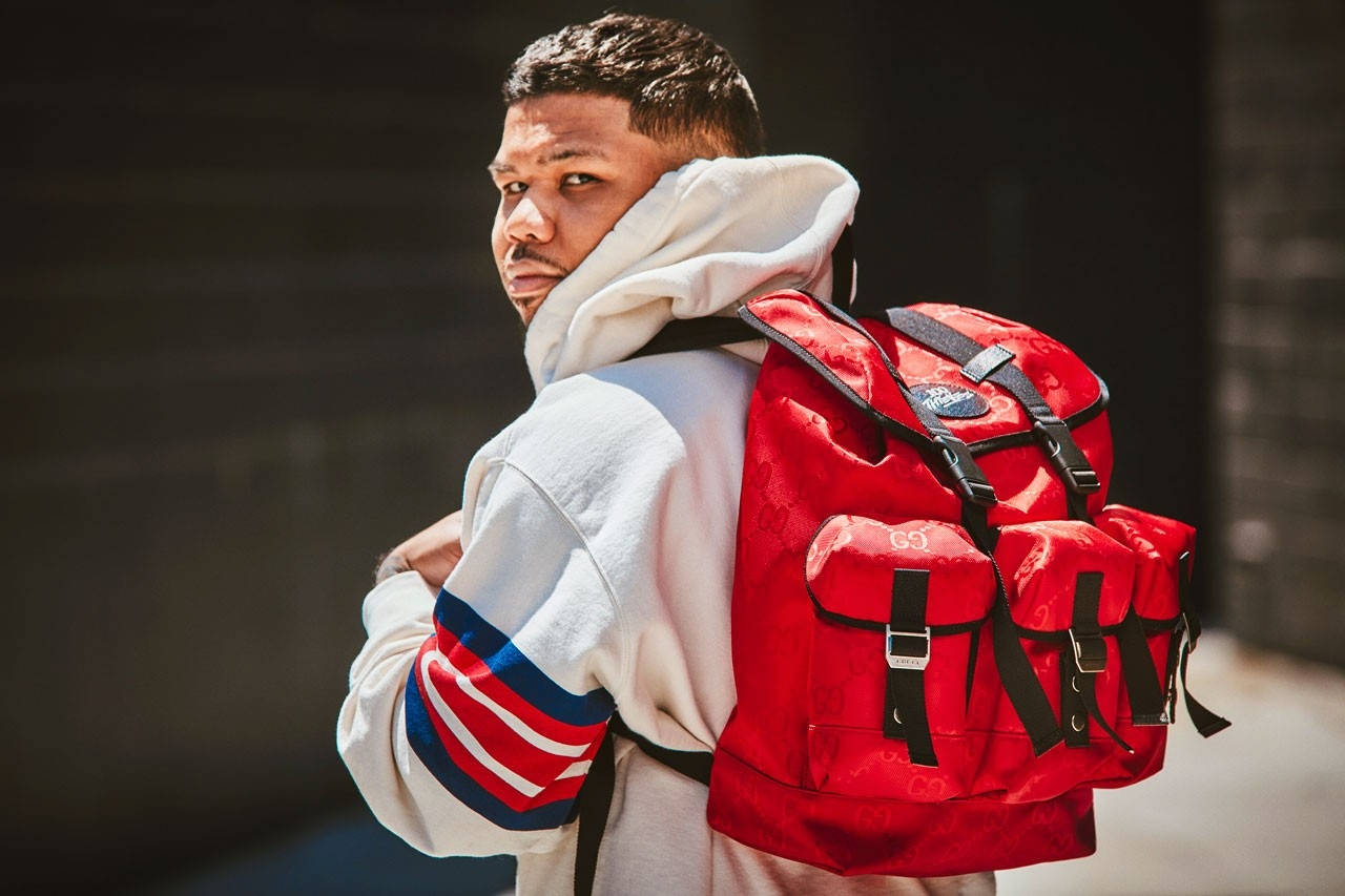 Gear Up for the Great Outdoors With This Gaming Inspired Gucci x 100 Thieves Collab Backpack