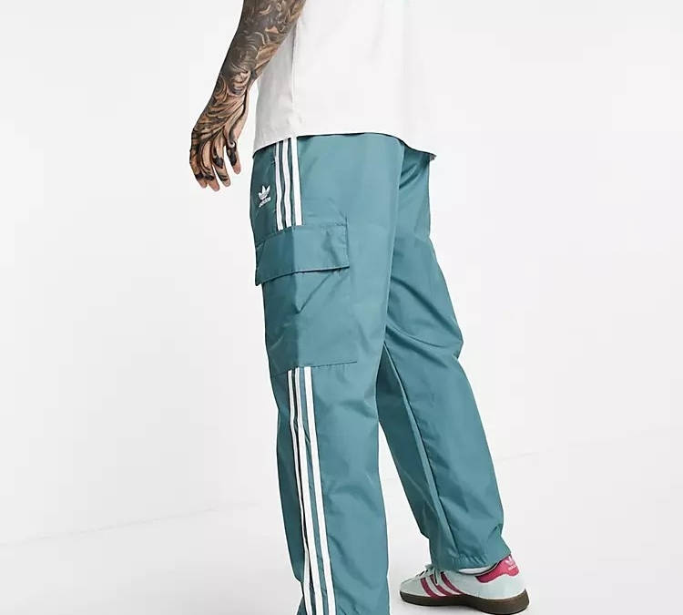 adidas green cargo pants