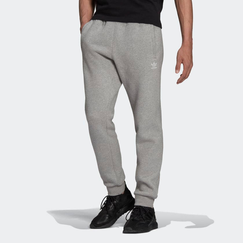 adidas Adicolor Essentials Trefoil Joggers - Medium Grey Heather | The ...