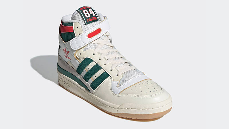 adidas Forum 84 Hi White Green Red GX9055 front