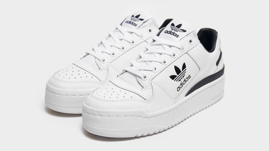 adidas forum bold black white