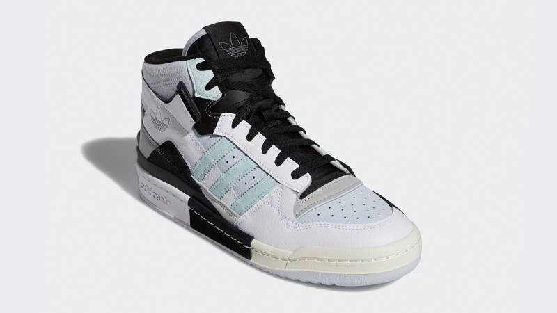 adidas Forum Exhibit Mid White Black Halo Mint Front