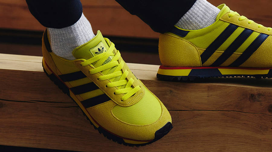 adidas Marathon 86 SPZL Yellow Spice H03893 on foot