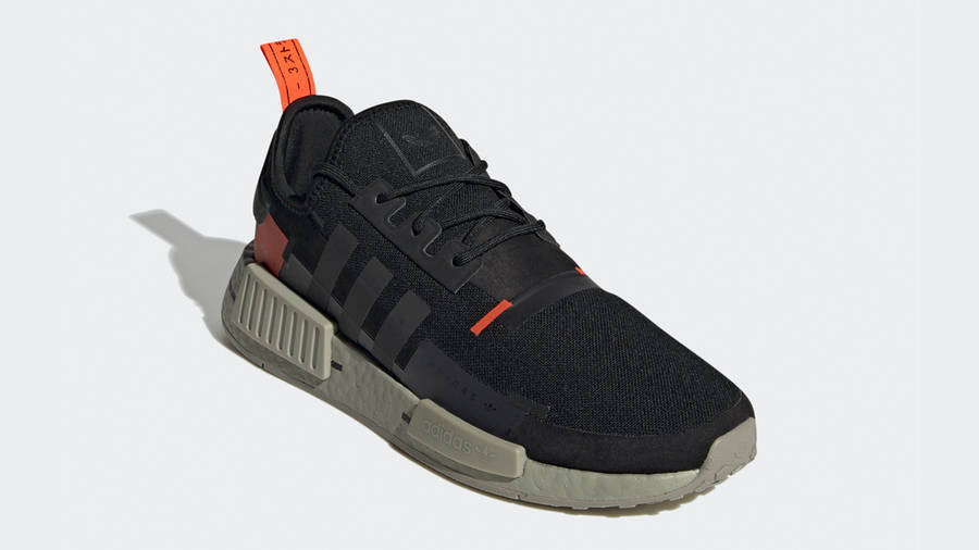 adidas NMD R1 Black Solar Red Front