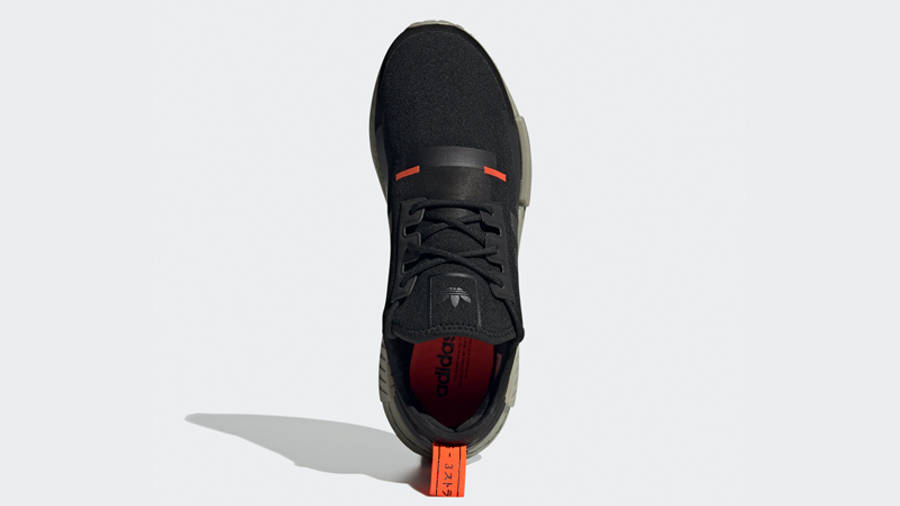 adidas NMD R1 Black Solar Red Middle