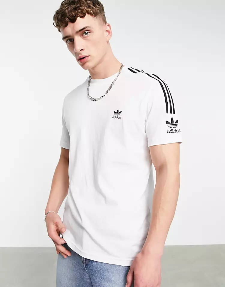 adidas Originals 3-Stripe Tech T-Shirt White