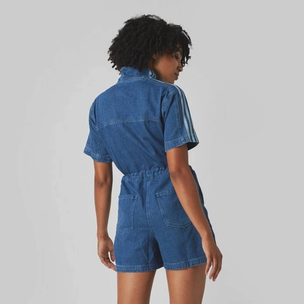 adidas denim playsuit