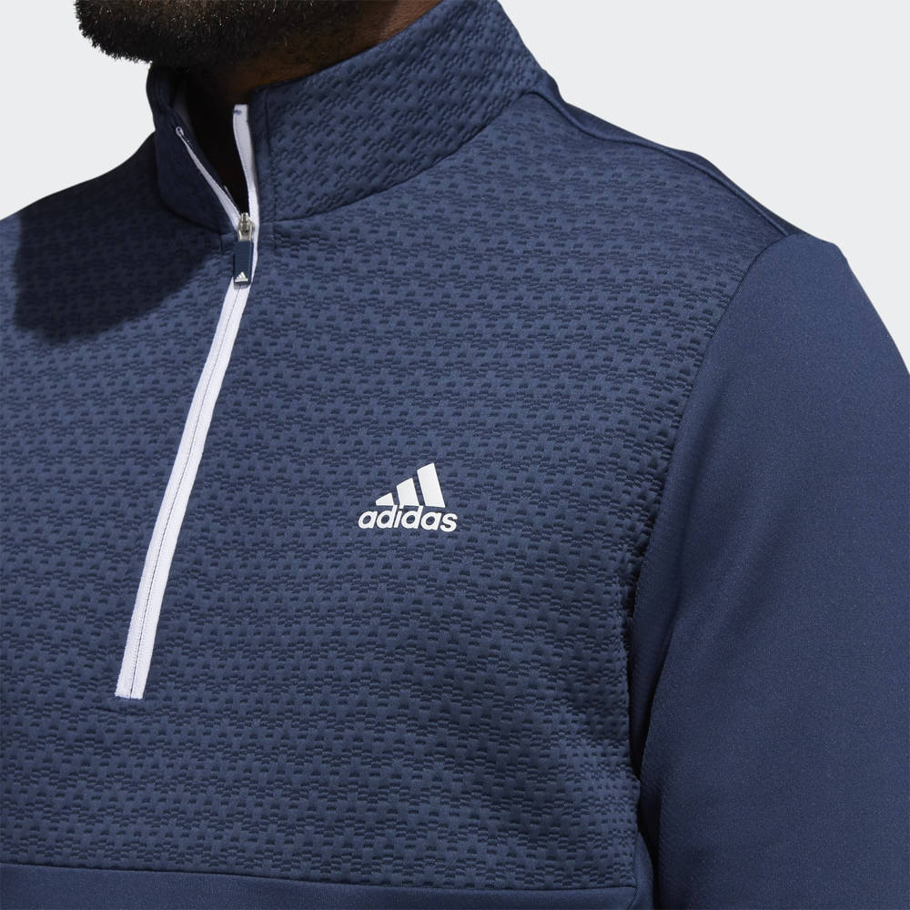adidas Recycled Content COLD.RDY Quarter-Zip Pullover - Crew Navy | The Sole Supplier