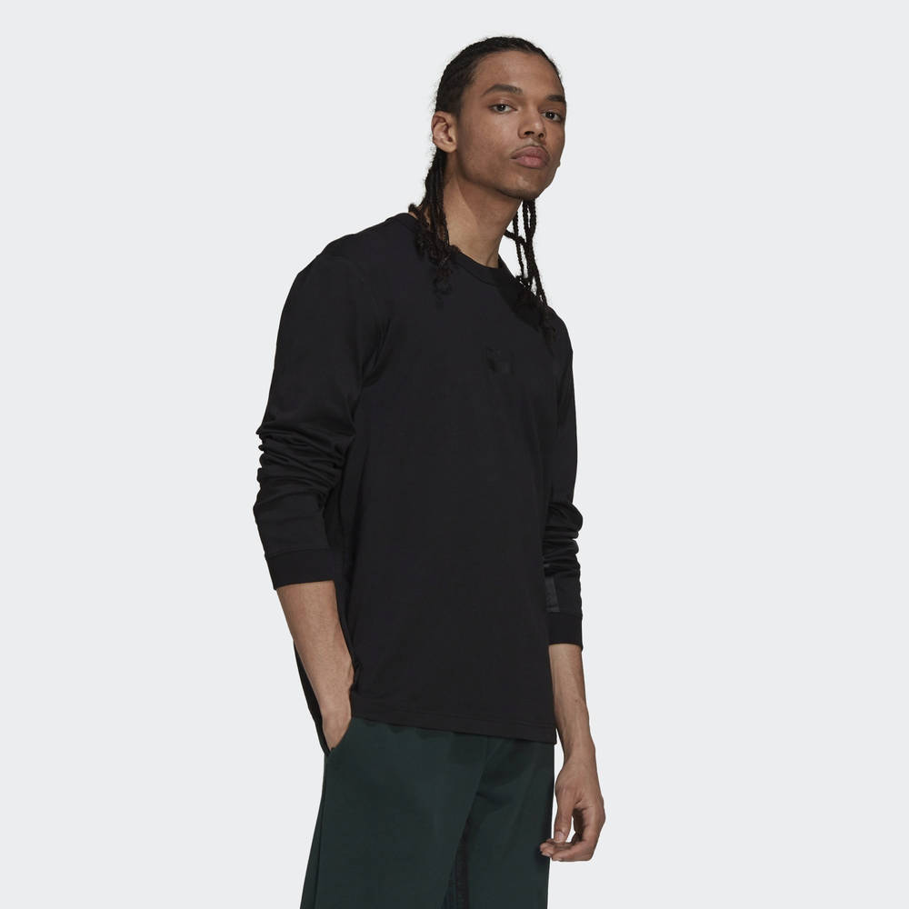 adidas RYV Loose Fit Crew Sweatshirt - Black | The Sole Supplier