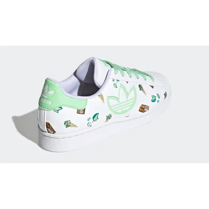 adidas Superstar White Glory Mint | Where To Buy | H05668 | The Sole  Supplier