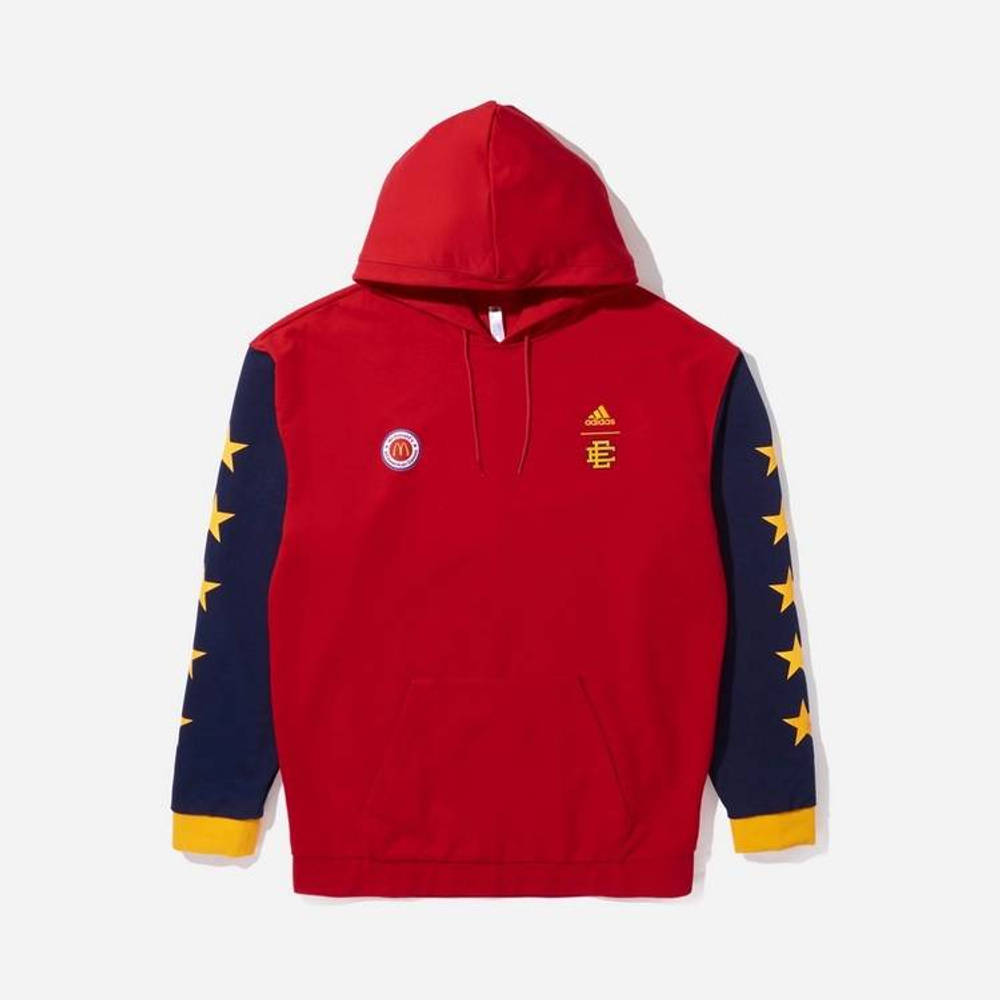 adidas x Eric Emanuel McDonalds All American Hoodie Red feature