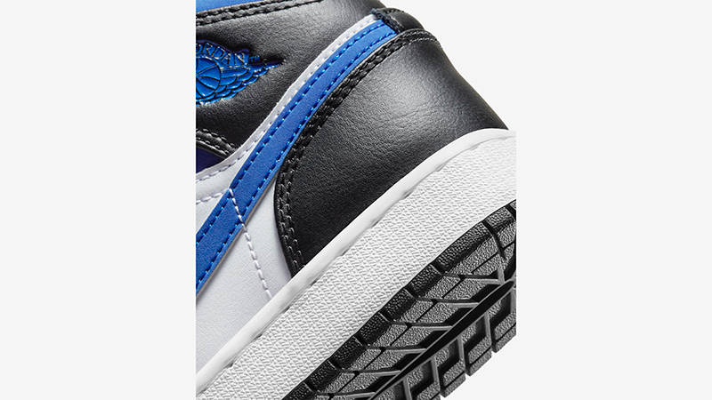 Air Jordan 1 Mid GS Black Racer Blue 