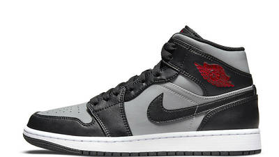 gray and black jordan 1s